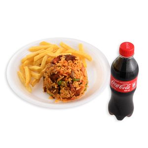 Combo Arroz con Cerdo + Gaseosa Postobón 12 Oz
