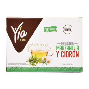 Infusión Yia Life Manzananilla y Cidrón 20 G