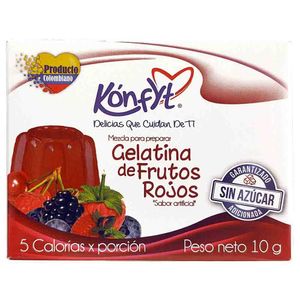 Gelatina Konfyt Frutos Rojos 10 G
