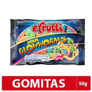 Gomitas Efrutti Sour Gloworms 50 G