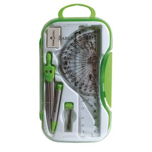 Kit Matemático Faber-Castell Compás + Reglas + Borrador