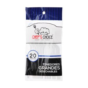 Tenedor Chef's Choice Desechable X20 Unds