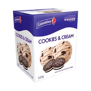 Helado Colombina Cookies & Cream 2,5 Kg