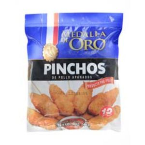 Pincho Medalla de Oro de Pollo Apanado 560 G X12 Unds