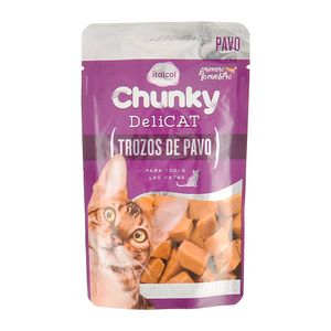 Alimento de Gato Chunky Delicat Trozo Pavo 80 G