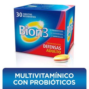 Bion3 Probióticos Defensa Adulto X30 Tabletas