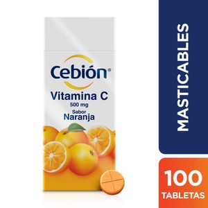 Vitamina C Ceibón Naranja X100 Tabletas