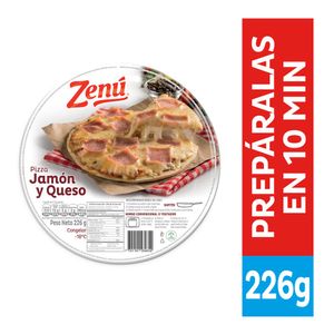 Pizza Zenú Jamón y Queso 226 G