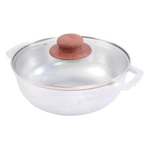 Caldero Universal con Tapa de Vidrio de Aluminio 20 Cm