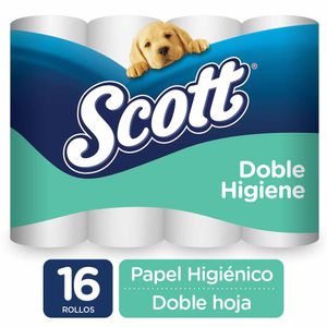 Papel Higiénico Scott Doble Higiene 27.5 M X16 Unds Oferta