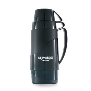 Termo Negro Universal 0,45 Lt  Conserva Frio y Calor Cuerpo y Tapa de Plástico