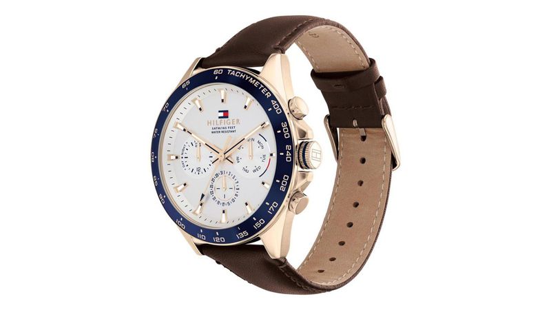 Reloj Tommy Hilfiger Owen Hombre Azul y Marrón Multifunción 1791965