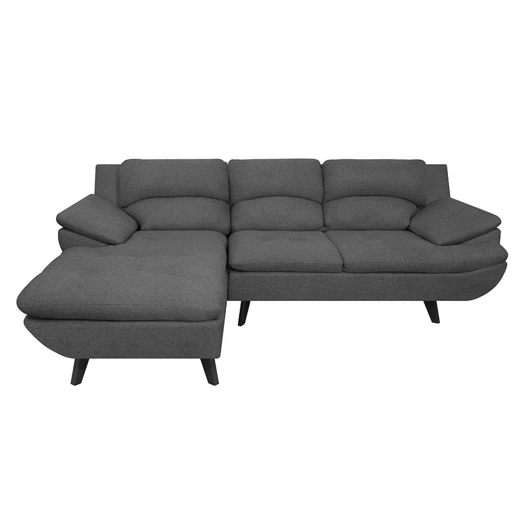 Sofá en L Cindy Tela Serie 2 Gris Olímpica