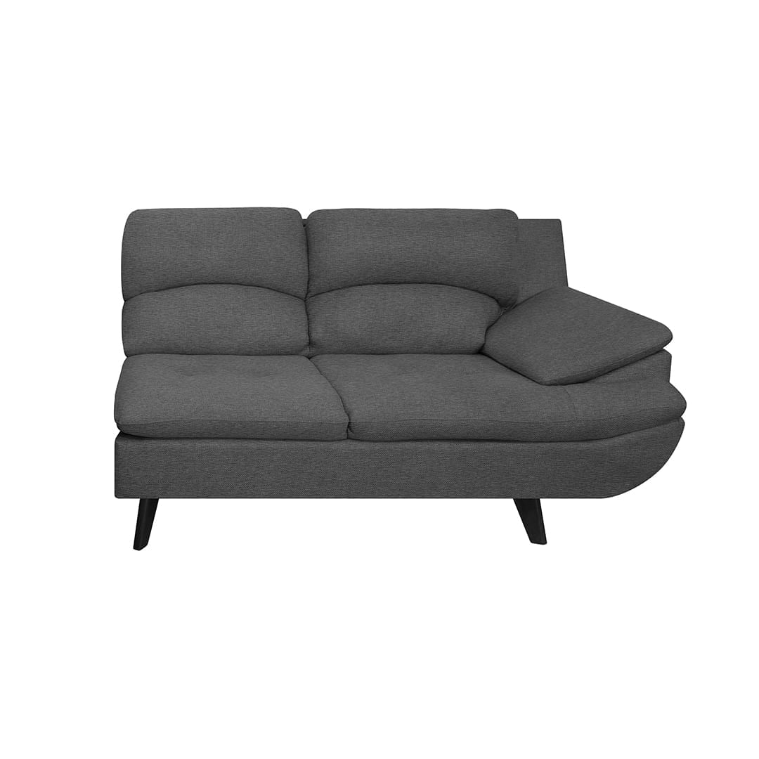 Sofá en L Cindy Tela Serie 2 Gris Olímpica