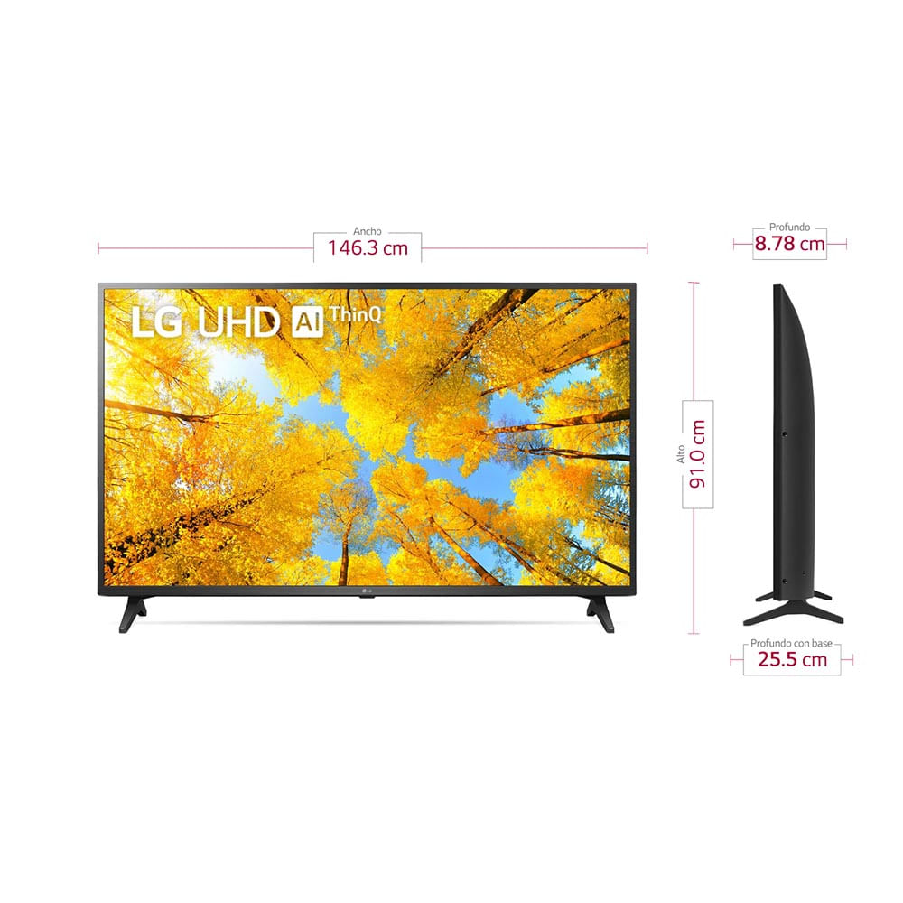 Comprar Pantalla Smart TV 4K LG UHD ThinQ™, 65 Pulgadas, Modelo:  65UQ7400PSF