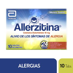 Allerzitina Alivio Síntomas De Alergía X10 Tabletas