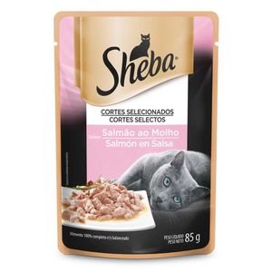 Alimento Para Gato Sheba Cortes De Salmón En Salsa 85 G