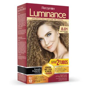 Tinte Luminance Doble Tubo 8,01 Rubio Natural Cenizo