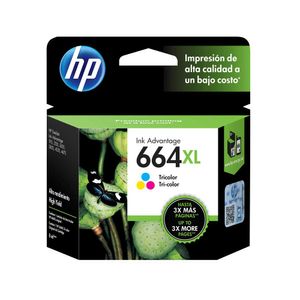 Cartucho de tinta HP 664XL Tricolor Original F6V30AL