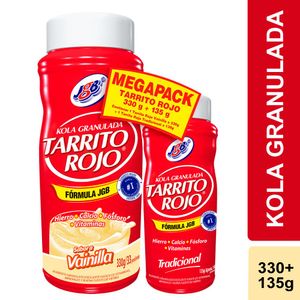 Kola Granulada Tarrito Rojo  Vainilla x 330 g + 135 g