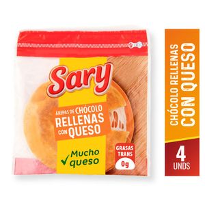 Arepa Sary Chócolo Rellena Queso 380 G X4 Unds