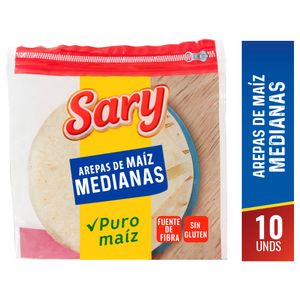 Arepa Sary Maíz Med 700 G X10 Unds