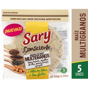 Arepa Sary Maíz Semilla Chía 350 G