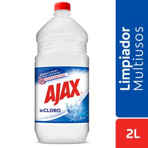 Limpia Pisos Ajax Bicloro Poder Desinfectante 2L