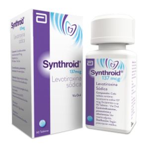 SYNTHROID 137 MCG FRASCO X 90 TABLETAS