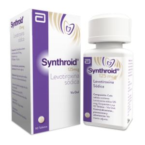 SYNTHROID 125 MCG FRASCO X 90 TABLETAS