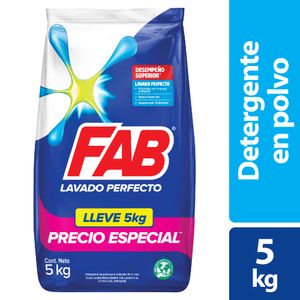 Detergente Polvo Fab Floral 5 Kg Precio Especial