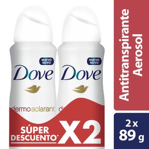 Desodorante Dove Aerosol Dermo Aclarant 150 ML X2 Unds