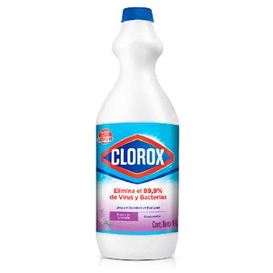 Blanqueador Clorox Flores de Lavanda Botella 1000 Ml