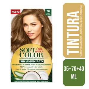 Tinte Soft Color 70 Rubio Natural X2 Tubos