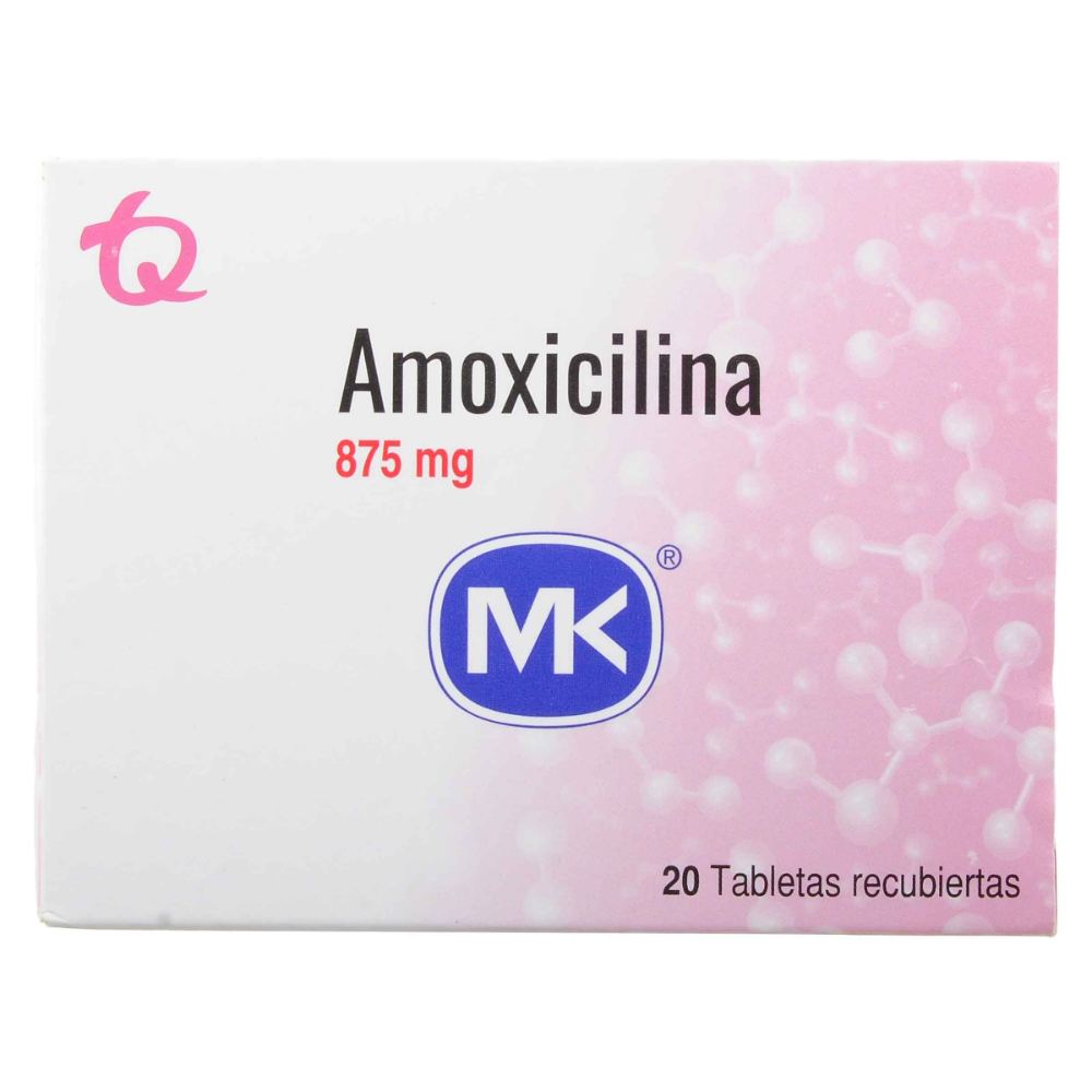 AMOXICILINA 875 MG CJ X 20 TAB MK