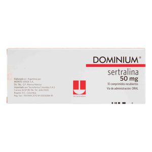 Dominium 50 Mg Tecnofarma X10 Comprimidos