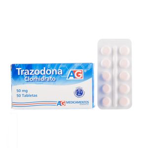 Trazodona 50 Mg American Generics X50 Tabletas