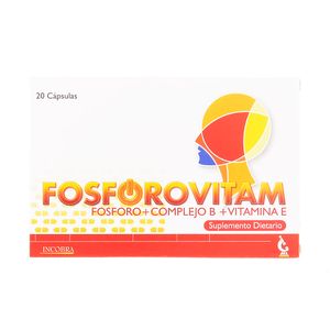 Suplemento Dietario Fosforovitam Incobra Multivitamínico  X20 Cápsulas