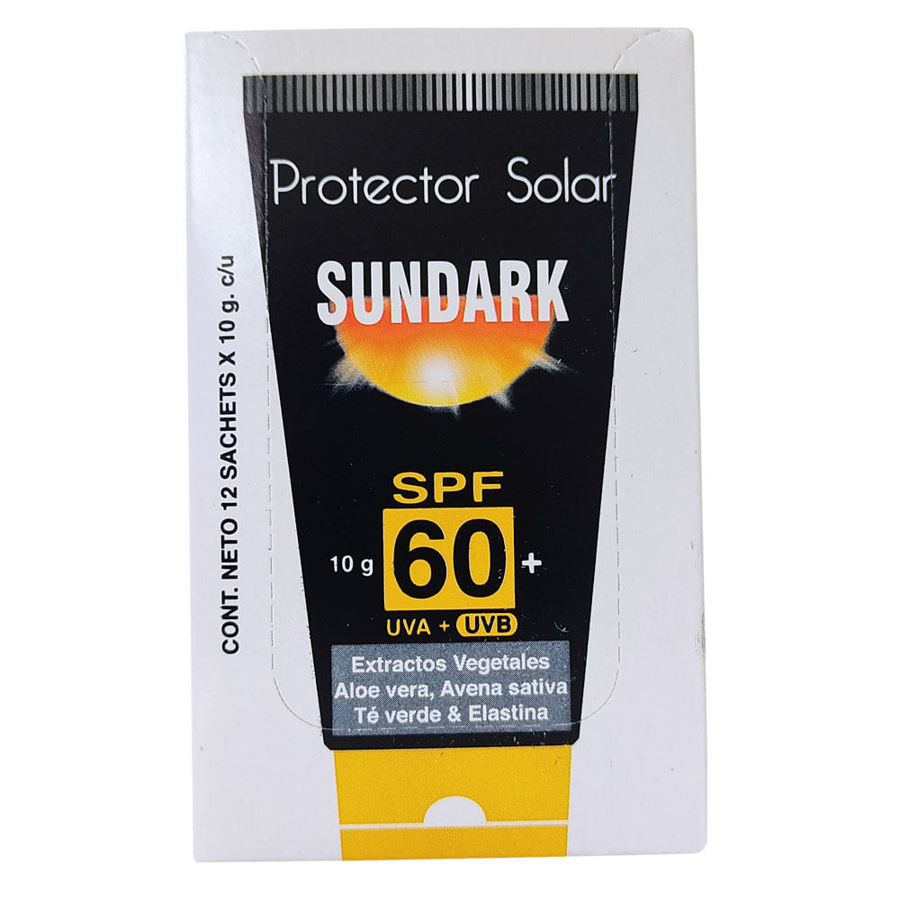 SUNDARK 60SPF ADULTO PROTECTOR SOLAR X 1 SOBRE