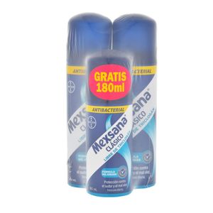 Talco para Pies Mexsana Clásico Spray 260 Ml X2 Unds Gratis