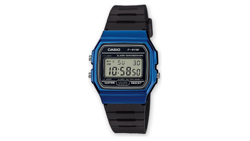 Casio, para hombre, F-91W : : Moda