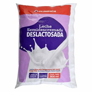Leche Olimpica Uht Deslactosada 800 Ml