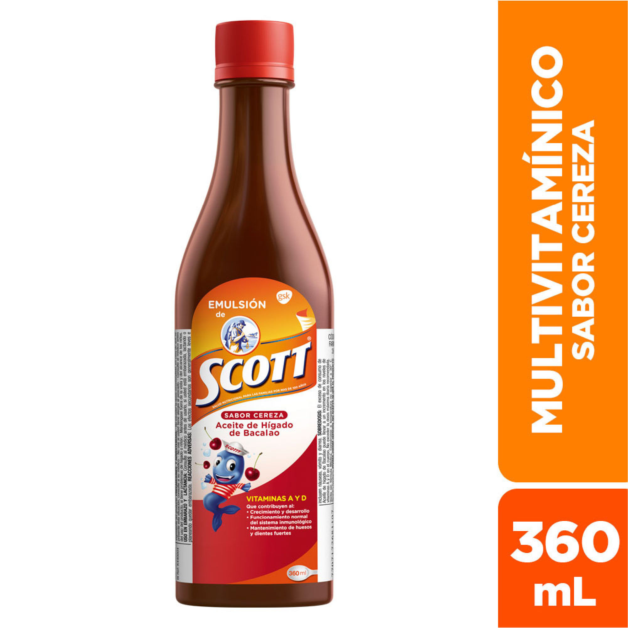 Emulision De Scott Sabor Cereza ( Aceite De Higado De Bacalao