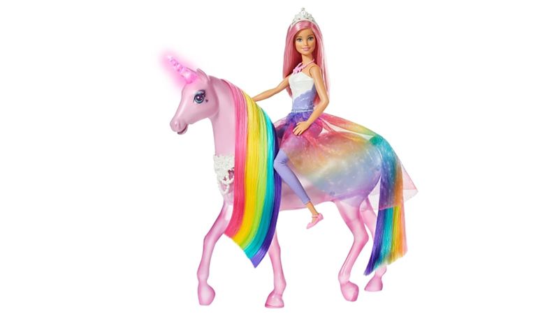 Barbie unicornio store luces magicas