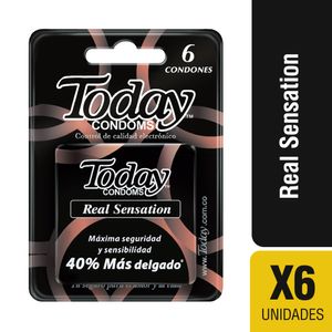 Today Condoms Real Sensation x6 Unds