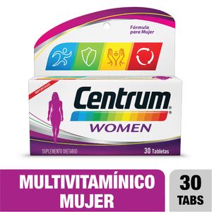 Centrum Women Multivitamínico Para Mujeres Entre 18 Y 49 Años X 30 Tabs