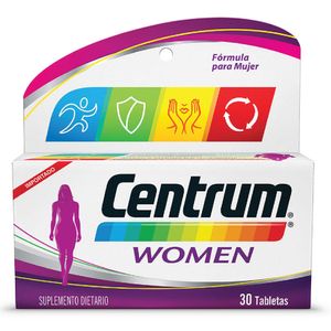 Centrum Women Multivitamínico Para Mujeres Entre 18 Y 49 Años X 30 Tabs