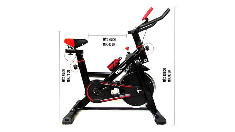 Bicicleta De Spinning Icaro Est tica Fija K6 13 Kg