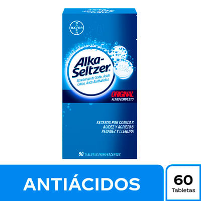 Alka-Seltzer® Tabletas Efervescentes Caja x 60 tab