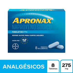 Apronax® 275 mg Naproxeno Sodico Caja x 8 tab